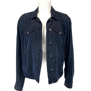 Vince Camuto navy tencel denim style jacket S